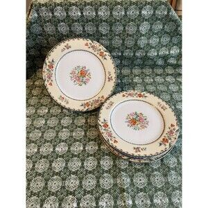 Set of 4 Vintage Antique Germany KPM KINGSLY 10" Dinner Plates 1925-1945